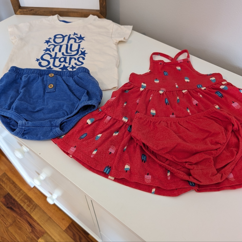Set of Patriotic Outfits 18 months